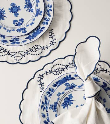 Set di 2 tovagliette in lino con ricamo | Cabana