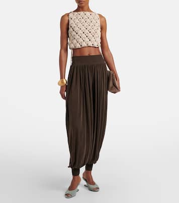 Shirred jersey balloon pants | Balmain