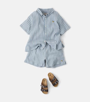 Shorts Elliot aus Baumwoll-Seersucker | Konges Sløjd