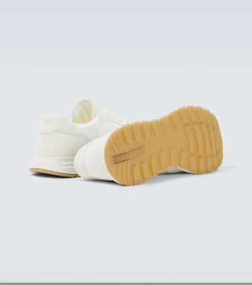 Prax Re-Nylon suede-trimmed sneakers | Prada