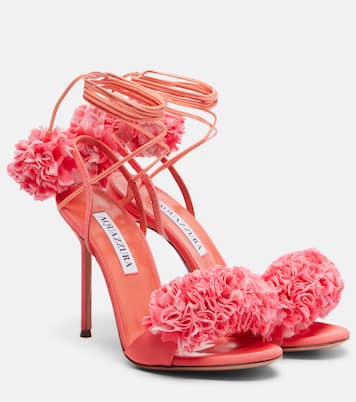 Sandalen Cherry Kiss mit Leder | Aquazzura