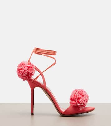 Sandalen Cherry Kiss mit Leder | Aquazzura