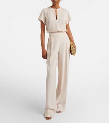 Cara crêpe wide-leg pants | Joseph