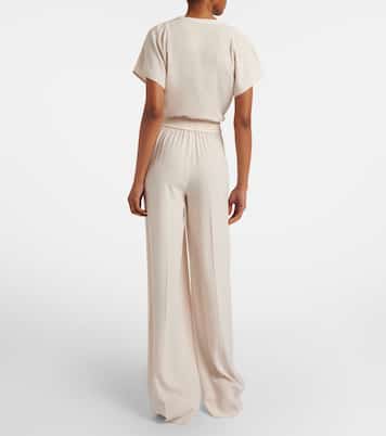 Cara crêpe wide-leg pants | Joseph