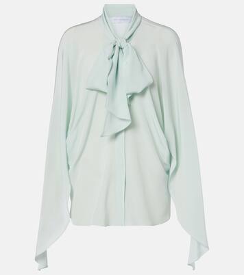 Tie-neck silk blouse | Stella McCartney