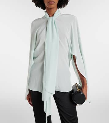 Tie-neck silk blouse | Stella McCartney