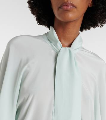 Tie-neck silk blouse | Stella McCartney