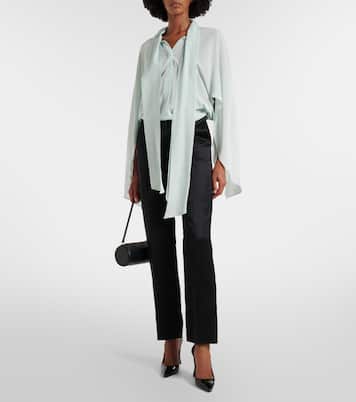 Tie-neck silk blouse | Stella McCartney