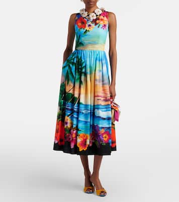 Midikleid aus Baumwolle | Dolce&Gabbana