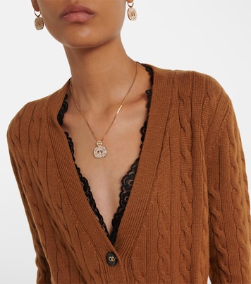Cable-knit cashmere cardigan | Valentino