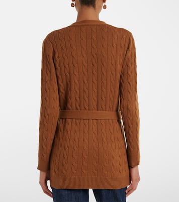 Cable-knit cashmere cardigan | Valentino