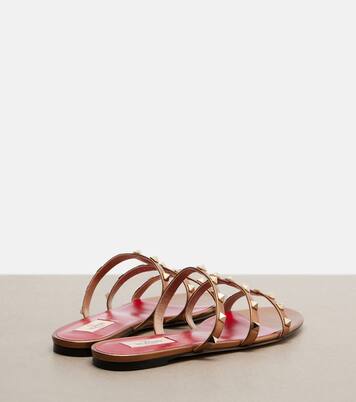 Rockstud金属感皮革凉鞋 | Valentino Garavani