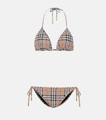 Burberry Check triangle bikini | Burberry