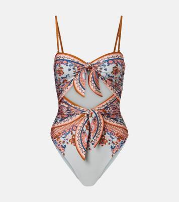 Printed swimsuit | Zimmermann