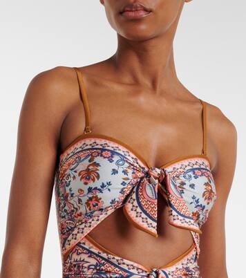 Printed swimsuit | Zimmermann