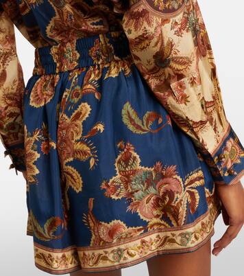 Aster printed silk shorts | Zimmermann
