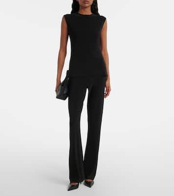 Pantalon évasé à taille haute | Norma Kamali