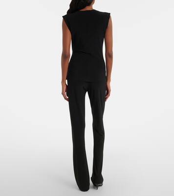 Pantalon évasé à taille haute | Norma Kamali