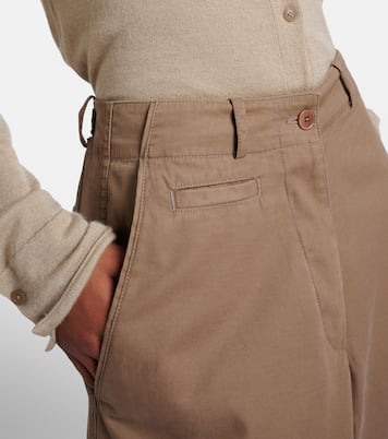Fadry cotton-blend gabardine wide-leg pants | The Row