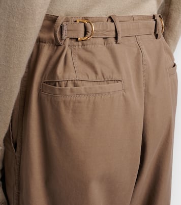 Fadry cotton-blend gabardine wide-leg pants | The Row