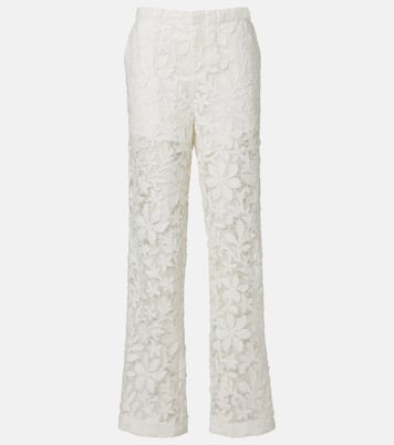 Floral lace straight pants | Simkhai