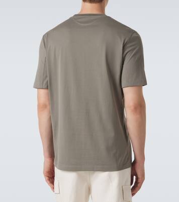 Logo cotton jersey T-shirt  | Brunello Cucinelli