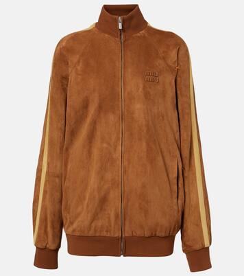 Oversized suede jacket | Miu Miu