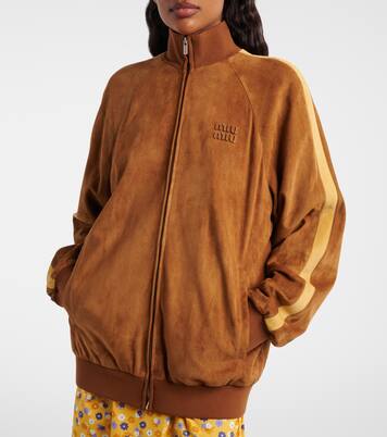 Oversized suede jacket | Miu Miu