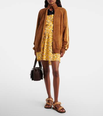Oversized suede jacket | Miu Miu