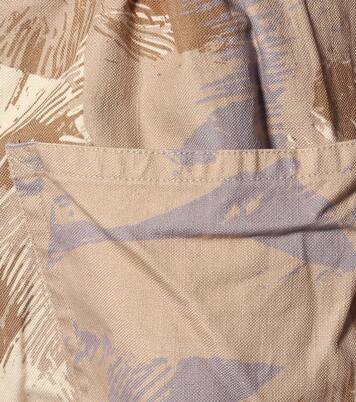 Pantalon paper bag Iona imprimé en coton et lin | Isabel Marant