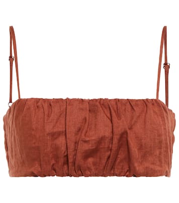 Cropped-Top Illusions aus Leinen | Johanna Ortiz