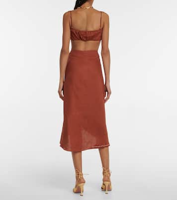 Cropped-Top Illusions aus Leinen | Johanna Ortiz