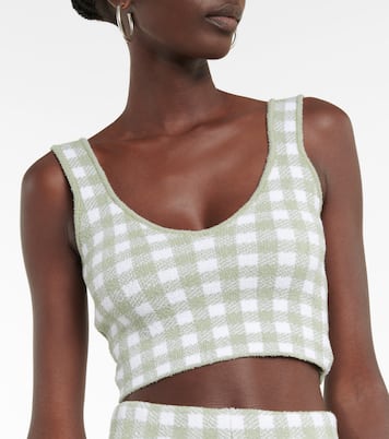Top cropped Argia a quadri | Altuzarra