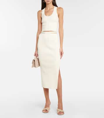 Orion rib-knit midi skirt | Simkhai