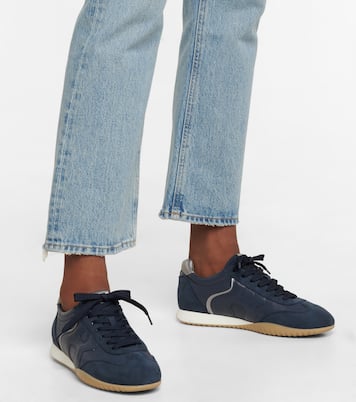 Sneakers Olympia-Z aus Veloursleder und Leder | Hogan