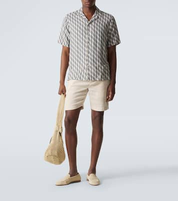 Felipe linen and cotton shorts | Frescobol Carioca