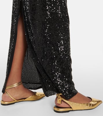 Padlock croc-effect ballet flats | Tom Ford
