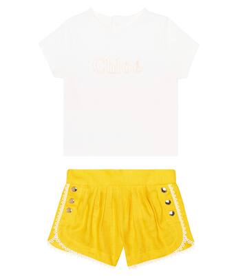 Baby Set aus T-Shirt und Shorts | Chloé Kids