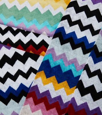Cyrus set of 5 Zigzag cotton terry towels | Missoni