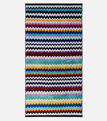 Cyrus set of 5 Zigzag cotton terry towels | Missoni