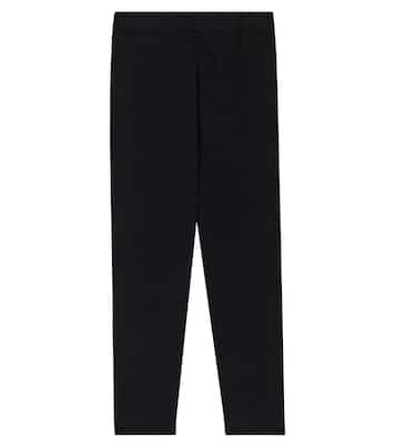 Legging en coton mélangé à logo | Balmain Kids