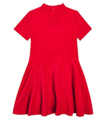 Teddy Bear velvet dress | Moschino Kids