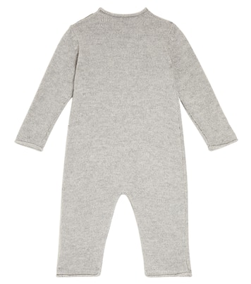 Baby teddy bear virgin wool onesie | Il Gufo