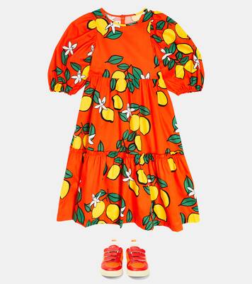 Printed cotton dress | Mini Rodini