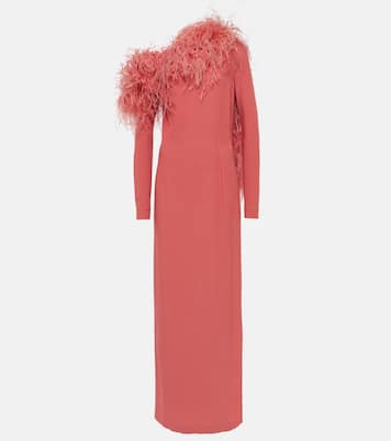 Garbo feather-trimmed gown | Taller Marmo