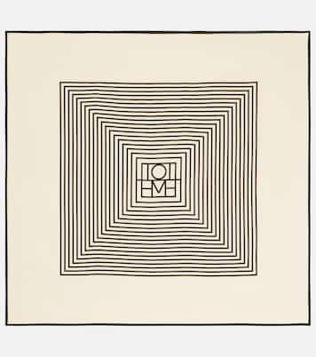 Monogram silk twill scarf | Toteme