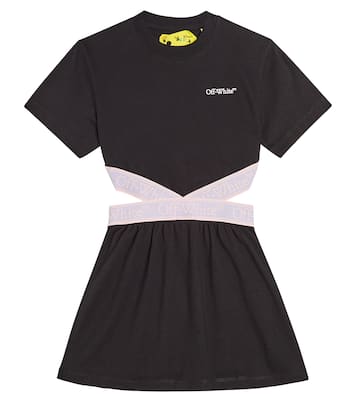 Bookish cotton jersey dress | Off-White Kids