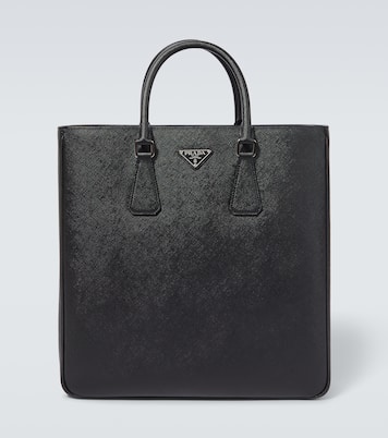 로고 레더 토트 백 | Prada