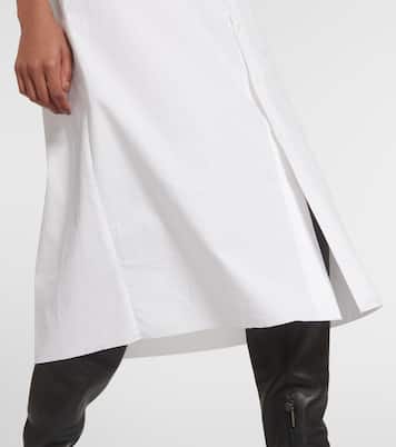 Abito midi in popeline di cotone | MM6 Maison Margiela