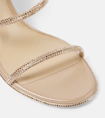 Sandales Cleo 80 en satin à ornements | Rene Caovilla